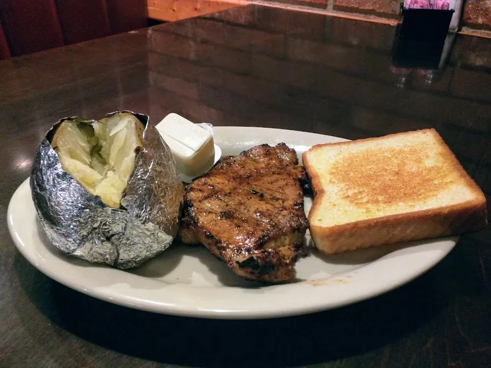 Pork Chops and Baked Potato